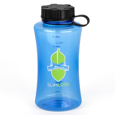 34 oz. Cincher Plastic Sports Bottle (2 Color Imprint)