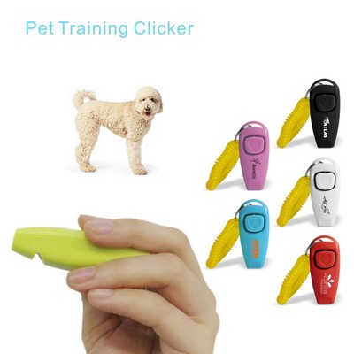 Pet Training Clicker Whistle with Wrist Strap - Dog Training Clickers