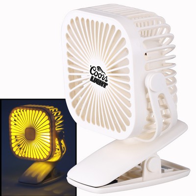 Rechargeable Fan w/Night Light (Shorter Prod Time)