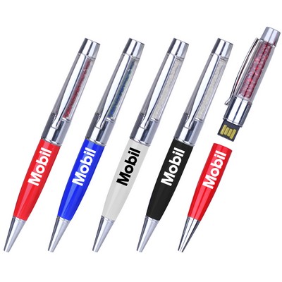 Twist-Action Ballpoint Pen & USB Flash Drive (Shorter Prod Time)