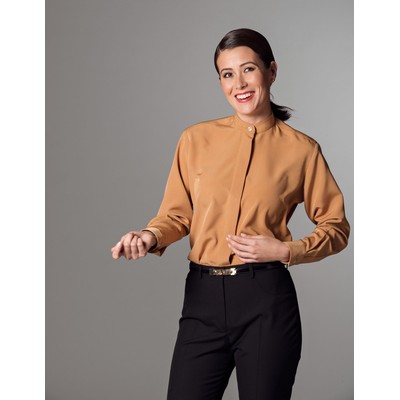 Female Banded Collar Shirt