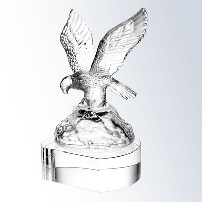 Soaring Eagle w/Clear Crystal Base