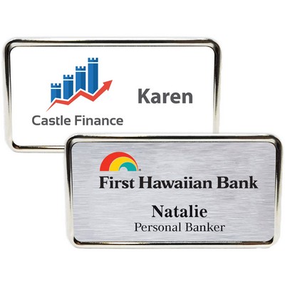 Columbus Metal Name Badge (standard 3 x 1-5/8)