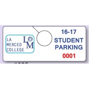 Custom Spot Color Parking Permit w/Reflective Material (4¾" x 2")