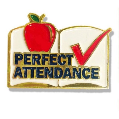 Perfect Attendance Lapel Pin (1" x ¾")