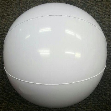 24" Inflatable Solid White Beach Ball