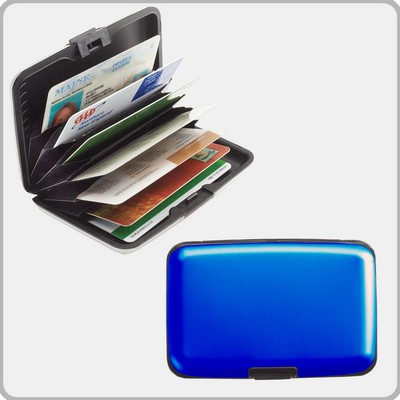 Smooth Trip Travel Gear by Talus® RFID Blocking Aluminum Card Case, Blue