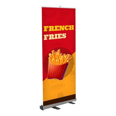 French Fries Pre Printed Roll Fx Banner 33" x 80" - Yellow & Red