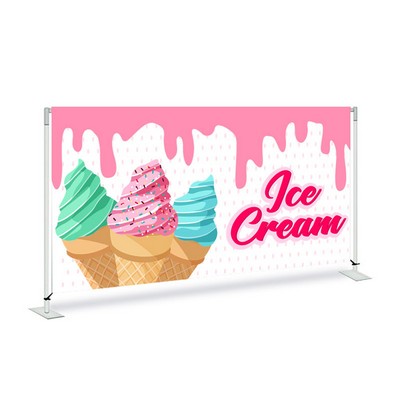 Ice Cream Pre Printed Fabric Barrier White 72" x 36" x 13.5