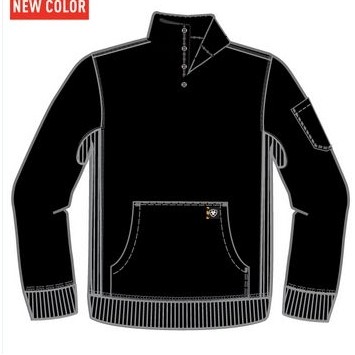 Ariat® Men's Black Rebar® Overtime Fleece Sweater