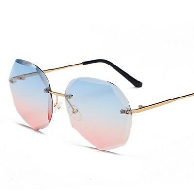 Resin Lens Frameless Sunglasses