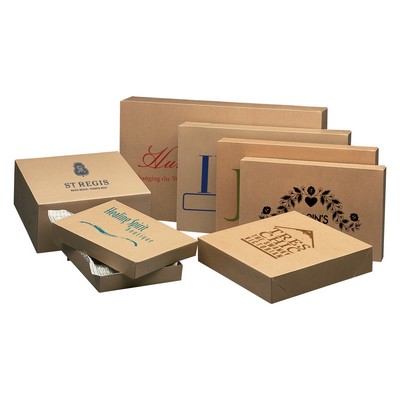 Pinstripe Kraft Gloss Apparel Box (24"x14"x4")