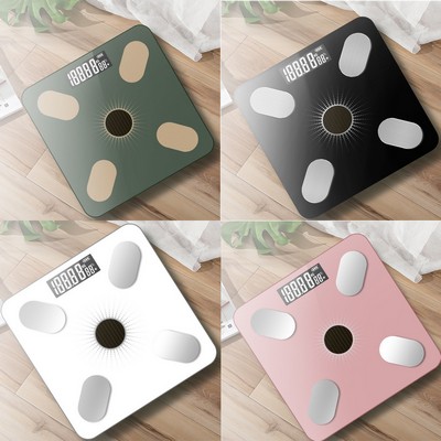 Smart Digital Bathroom Weight Scale Wellness Bluetooth Health Monitor USB Solar Energy Storage