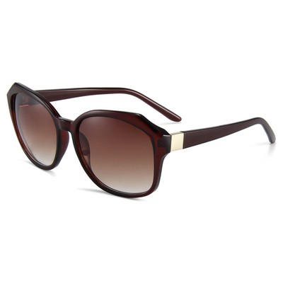 Sunglasses - Gradient Brown Lenses - Brown Frames