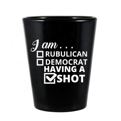 Personalized Black Shot Glasses 1 75 Oz