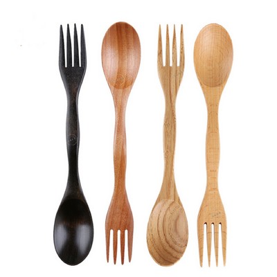  2 In 1 Wooden Spoon And Fork