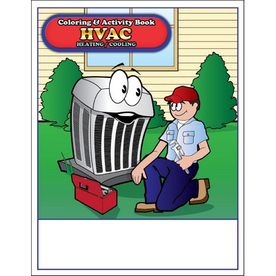 HVAC Heating and Cooling Imprintable Coloring and Activity Book