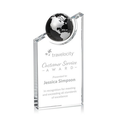 Axis Globe Award - Optical/Black/Silver 4"x8"