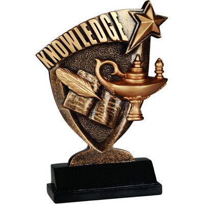 7" Lamp of Knowledge Broadcast Resin Trophy