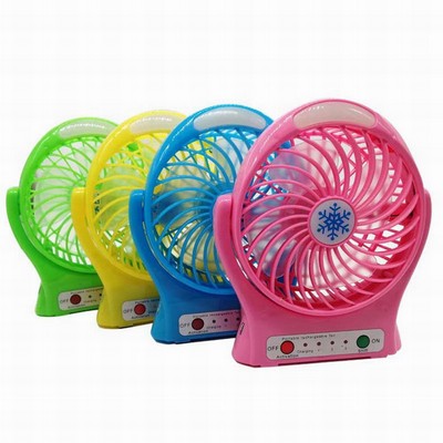 Adjustable Electric USB Desk Fan with Light