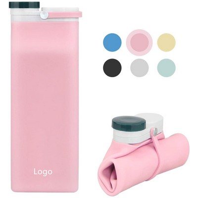 Portable Food Grade Silicone Foldable Travel Reusable Leak Proof Water Bottles