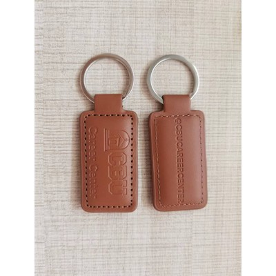 PU Leather Rectangular Keychain