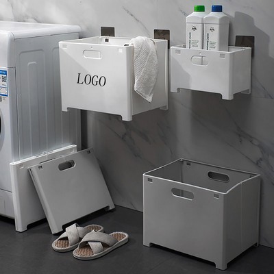 Wall-mounted Foldable laundry basket