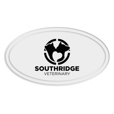 Reflective Oval Shape Sticker