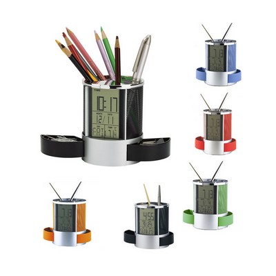 Multi-Functional Pen Holder w/LCD Display