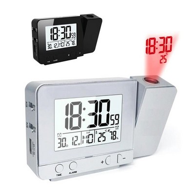 Projection Clock with Temperature Display