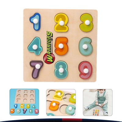 Wooden Number Puzzle Set