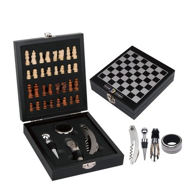 Low MOQ Chess with 4 Pc Wine Opener & Corkscrew Set