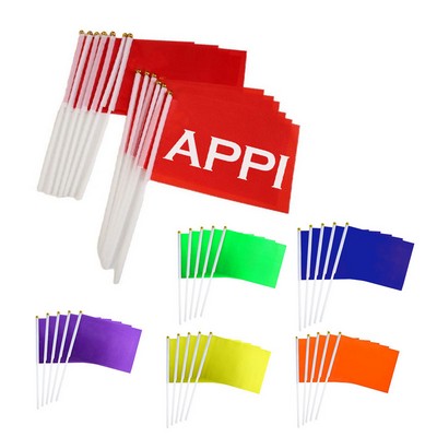 Custom Hand Held Stick Flags