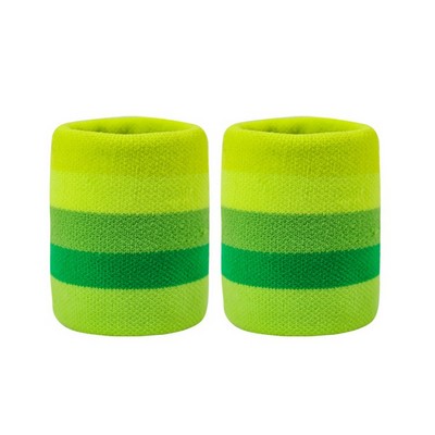 Sports Wristbands with zipper Sweat Bands for Athletic- Stretchy Cotton Terry Cloth for Working Out