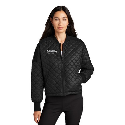 Women's Quilted Bomber Jacket