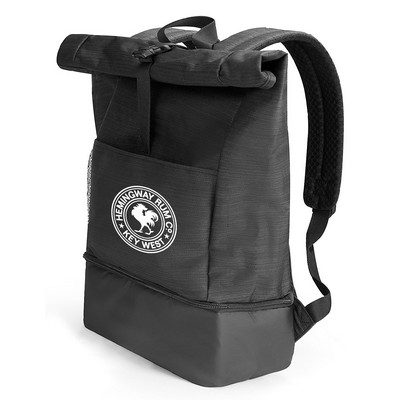 Executive Work/Play Backpack Cooler (8 cans) - 1 color (12" x 17.75" x 5.25")