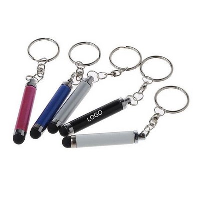 Touch Free Retractable Stylus Keychain