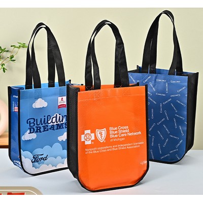 Laminated Non-woven PP Shopping Tote Bag round corner