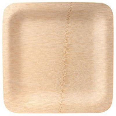 Bamboo Veneer Square Plate