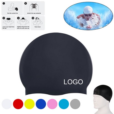 Unisex Silicone Swim Caps