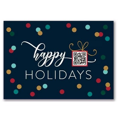 Seasonal Package QR Code Card