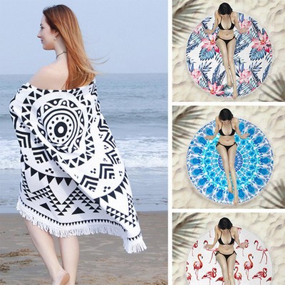 Round Beach Towel Blanket