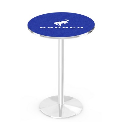 42" Tall, 30" Round Top Pub Table w/Chrome Finish