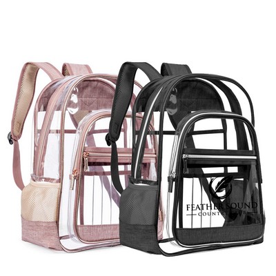 Heavy duty clear backpack