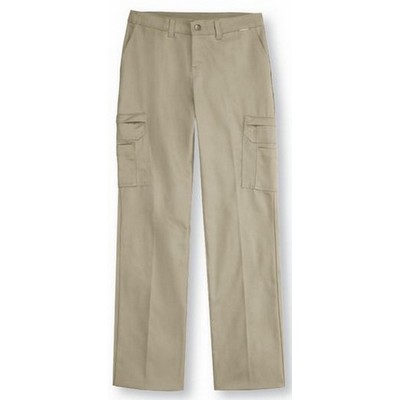 Dickie's® Women's Wide Cotton Cargo Pant - Desert Sand Tan