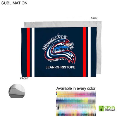 Team Poplin Pillowcase, 33x21, Sublimated full color Edge to Edge 1 side