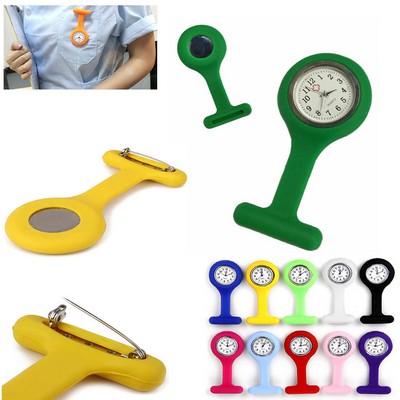 Silicone Nurse Brooch Watch