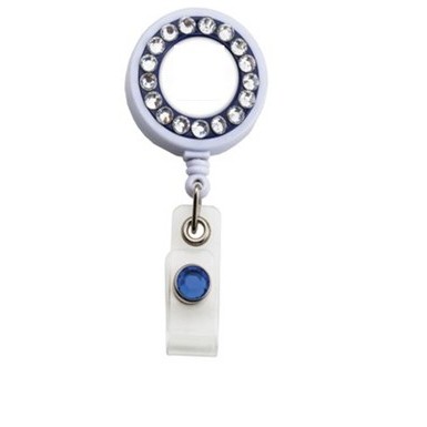 Rhinestone Ring Badge Reel