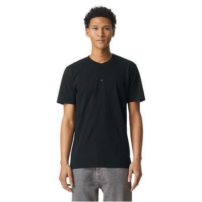 American Apparel Unisex CVC Henley T-Shirt