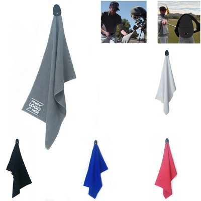 Golf Sports Towel w/Magnetic Buckle